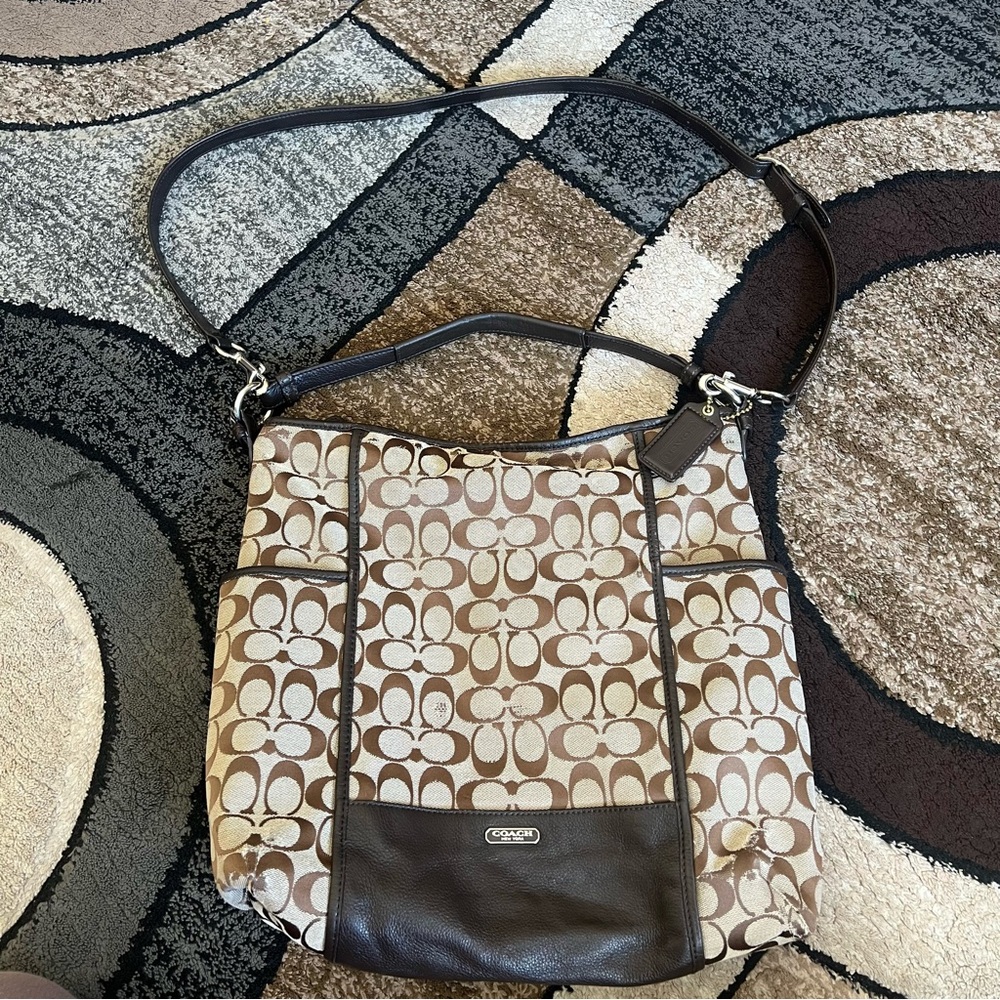 Coach Park Signature Hobo Shoulder/Crosbody Bag